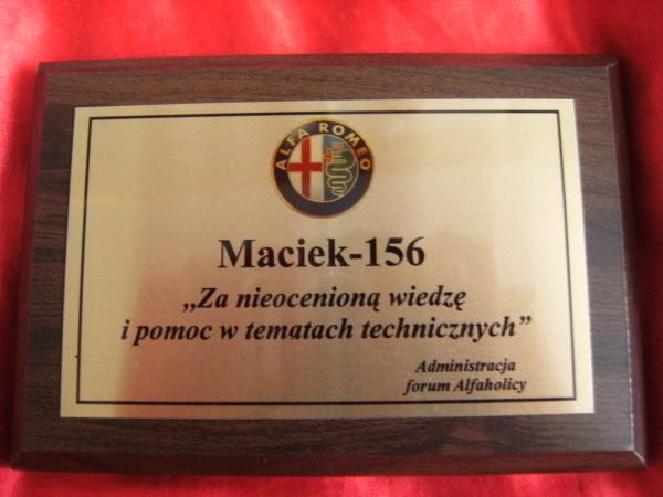 Taką plakietkę dostałem od kolegów