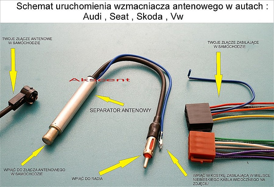 159 Wymiana Radia Standardowego /Słabe Fm/ Zasilanie Wzmacniacza Anteny