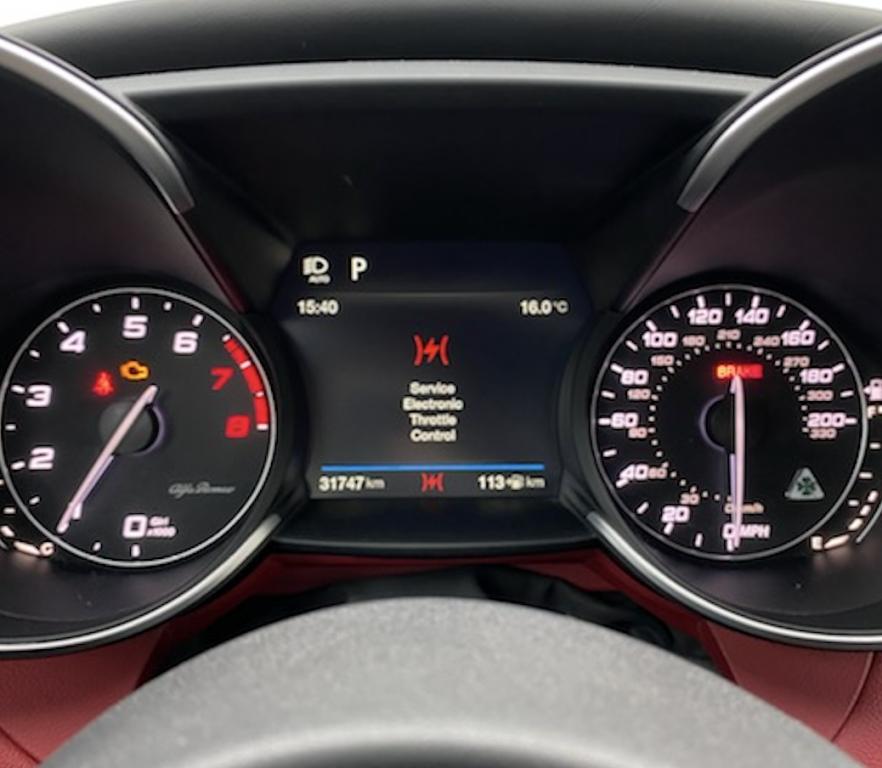 Giulia Quadrifoglio Service Electronic Throttle Control